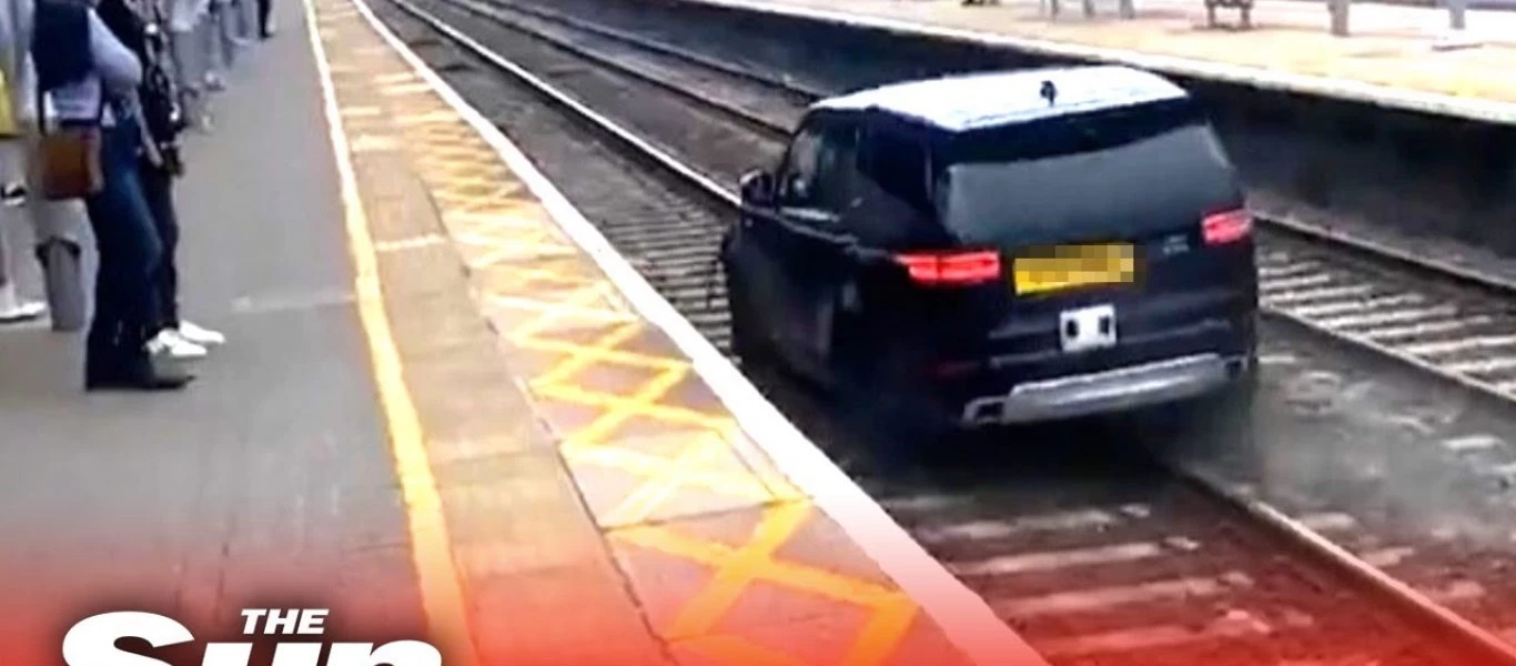 Βρετανία: Ληστής για... γέλια -Έκλεψε τζιπ και «καβάλησε» τις γραμμές του τρένου για να ξεφύγει! (βίντεο)